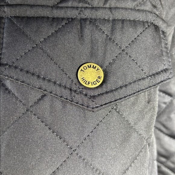 Tommy Hilfiger Black Waterproof Quilted Utility Jacket NWT Size M - Picture 4 of 11